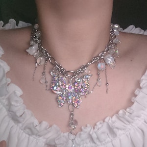 Unique Handmade Jewelry/Customized Jewelry/Butterfly Jewelry/Delicate Necklace/Dreamy Necklace/Custom gift/Unique necklace/Pendant jewelry