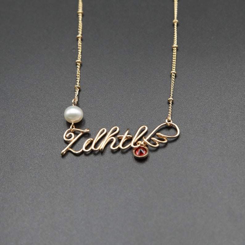 Custom Necklace/personalized Name Necklace/gold Necklace/unique Name Charm/valentine Necklace