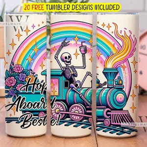Spring aan boord van Bestie Tumbler Wrap, vakantiesublimatieontwerp, direct downloaden, 20 oz mager digitaal png-bestand