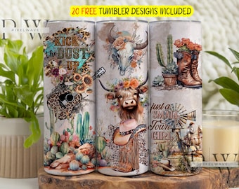 Yeehaw Cowgirl Country Tumbler Wrap PNG, Rustic Country Sublimation Tumbler, Country Girl Digital Download PNG, Western Tumbler Wrap