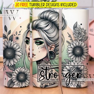 Sarcastico Tumbler Wrap, mi dispiace non ho alzato gli occhi ad alta voce 20 oz Skinny Tumbler Sublimation Design, Self Love Tumbler Download digitale