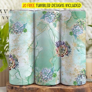 Sukkulenten Plant Mom 20 Unzen Skinny Tumbler Sublimation Design Digitaler Download PNG Instant NUR DIGITAL, Boho Kaktus Tumbler Wrap