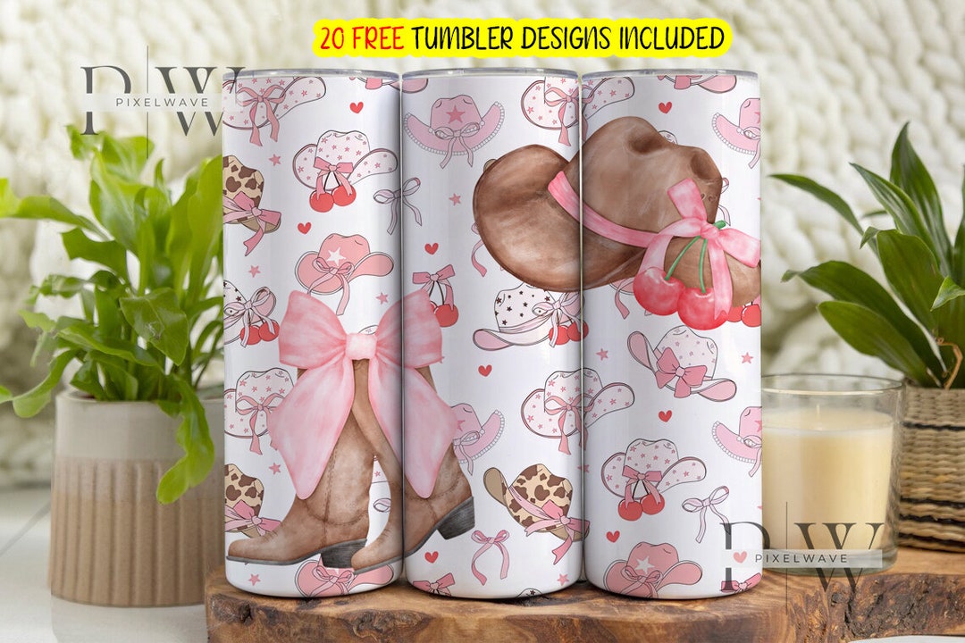Coquette 20 Oz Skinny Tumbler Sublimation Design Digital Download PNG ...