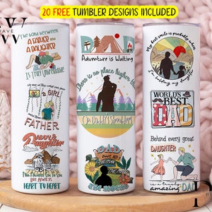 Camping con DAD Life Tumbler Wrap, Camping Queen 20oz Skinny Tumbler Design, Camping Sublimation Design, Camper Tumbler Png Descargas