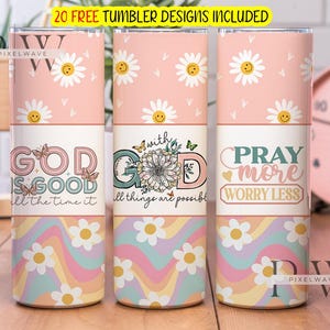 Christian Faith 20 oz Sublimation Tumbler Design, Design Christian 20 oz Sublimation Tumbler Skinny, téléchargement numérique