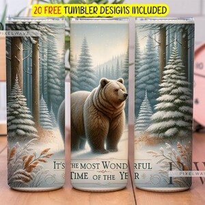 Het is de mooiste tijd van het jaar png-sublimatieontwerpen, kerstbeer png-bestand direct downloaden sublimatie