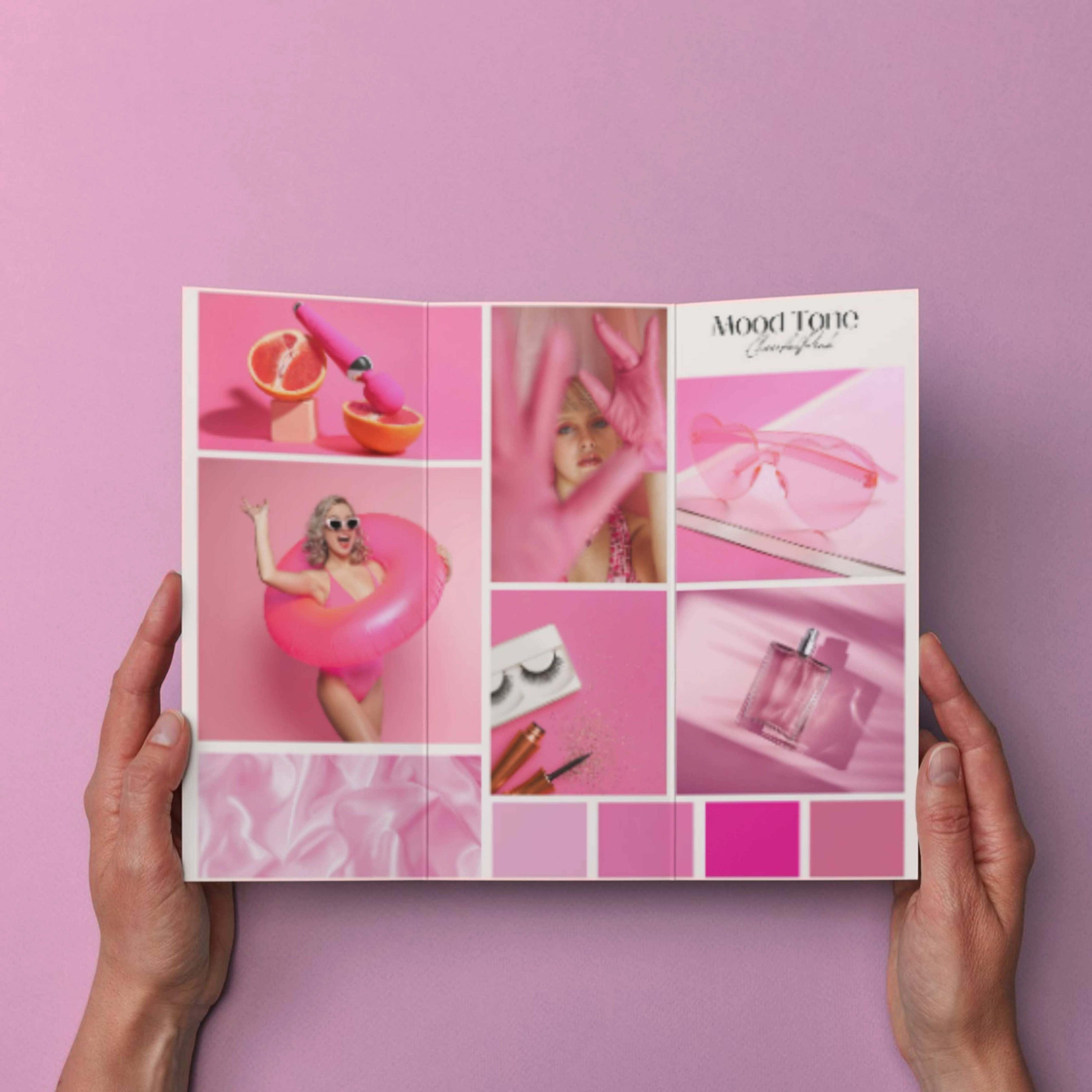 Cheerful Pink Brand Color Palette: Editable Canva Template (digital ...