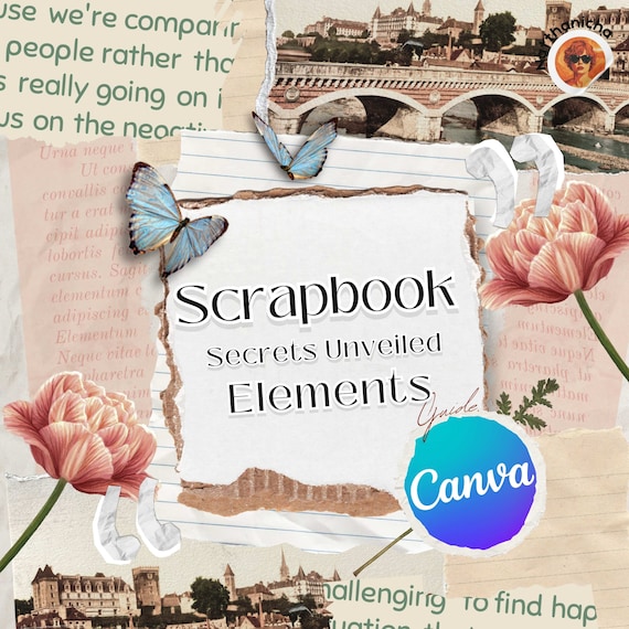Canva Scrapbook Elements Guide: 50+ PNG Graphics & Templates (PDF)