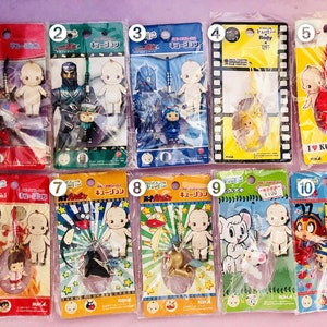 Kewpie QP Gotochi Charm Keychain Strap: Anime Collaboration Edition