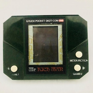 SÄLLSYNT LCD-Spel | EPOCH Pocket Digit-Com: Mr. Rich Man
