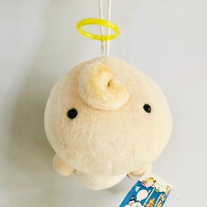 Tamagotchi Plush | BANDAI Vintage Chestnut Angel Angelgotchi Plush Doll Strap (4.5&quot; x 7&quot;)