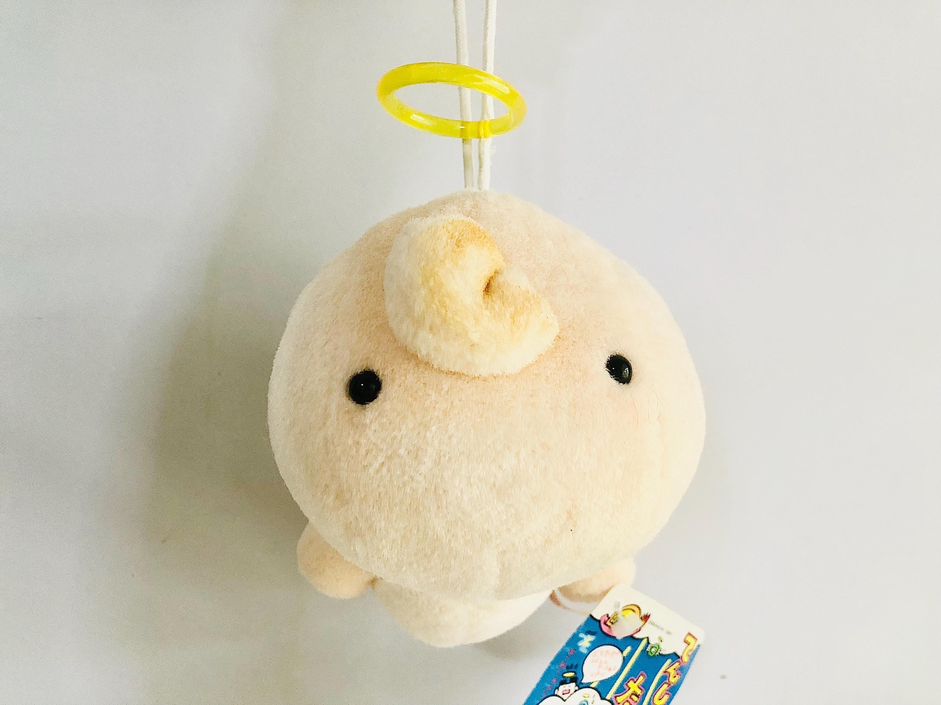 Tamagotchi クリーム色 キーホルダー付き Tamagotchi Plush | BANDAI Vintage Chestnut Angel Angelgotchi Plush