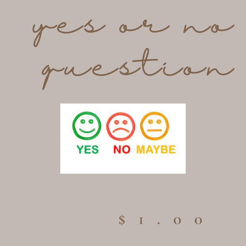 Yes or No Question image 1