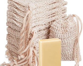 Sisal Soap Saver Bag: Eco-Friendly Exfoliating Soap Pouch