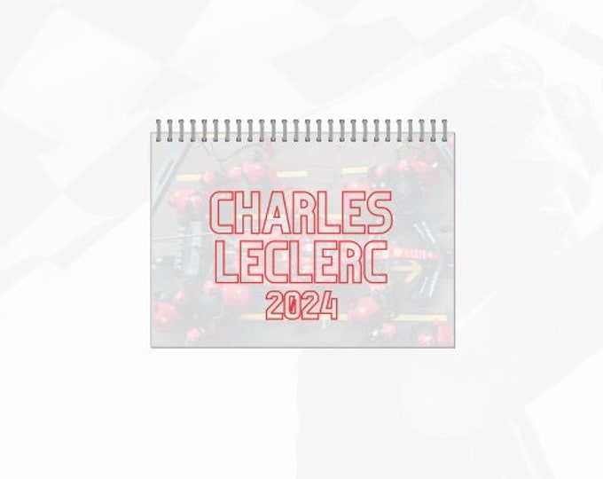 Charles Leclerc 2024 Wall Calendar A3 Etsy