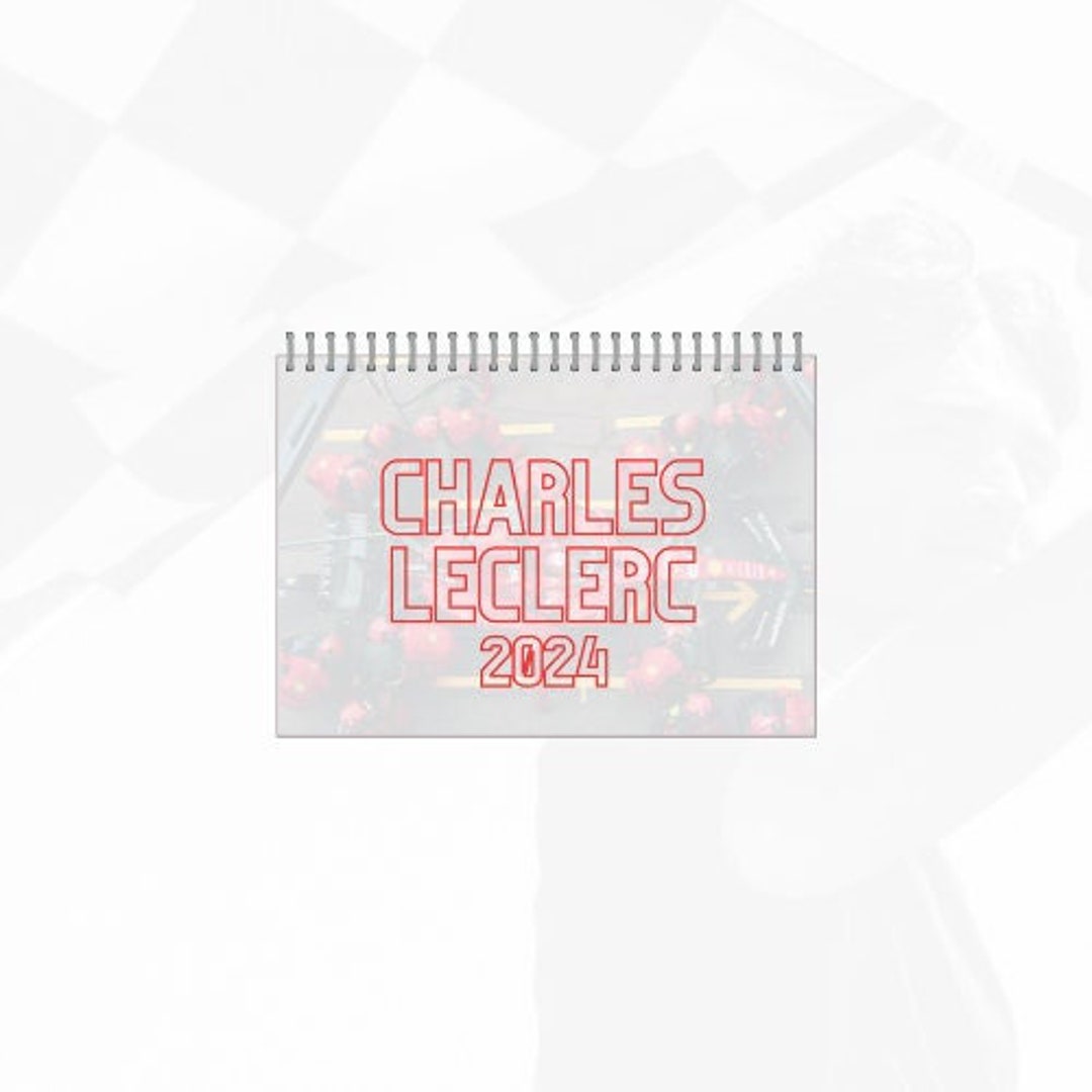 Charles Leclerc 2024 Wall Calendar A3 Etsy New Zealand