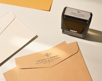 Sello de dirección de retorno personalizado/Sello autoentintable personalizado/Sello de invitación/Sello de dirección de casa/Sello de boda/Regalo de inauguración de la casa