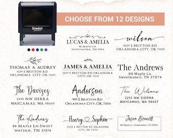 Return Address Stamp Personalized/Custom Self-Inking  Stamp/Invitation Stamp/Home Address Stamp/Wedding stamper/Housewarming Gift