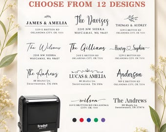 Personalized Return Address Stamp | Custom Rubber Address Stamp Self-Inking |  Invitation Stamp | Custom Address Stamp | Wedding stamp