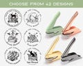 Personalized Book Embosser, Custom Book Stamp, Library Embosser stamp, From the Library of, Ex Libris stamp, Book Lover Gift