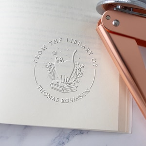 Grabador de libros personalizado, sello de libro personalizado, sello de grabador de biblioteca, de la biblioteca de, sello Ex Libris, regalo para amantes de los libros