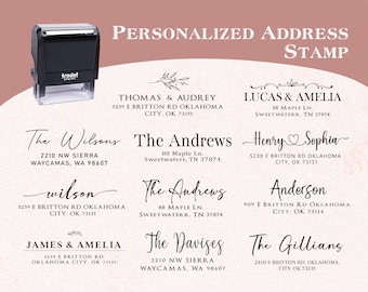 Return Address Stamp Personalized | Custom Self-Inking  Stamp|  Invitation Stamp | Home Address Stamp | Wedding stamper | Housewarming Gift