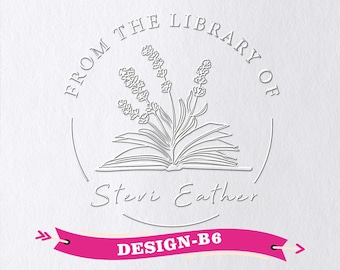 Book Embosser Personalized/Custom Book Stamp/Library Stamp Embosser/Book Lover Gift,/From the Library of/Ex Libris stamp