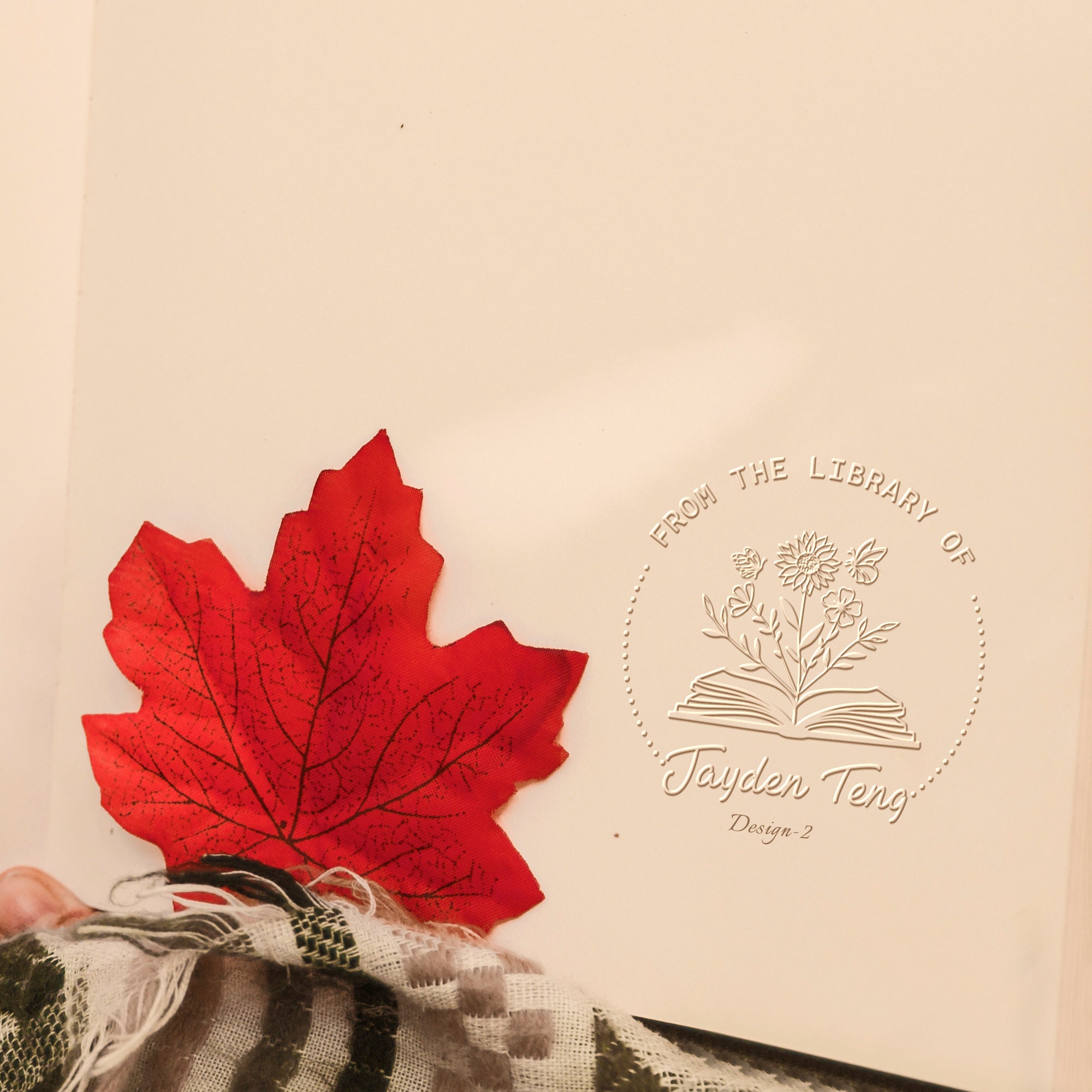 Book Embosser Personalized From the Library of Book Stamp Etsy Australia