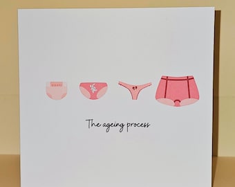 Funny Birthday Card - The Ageing Process