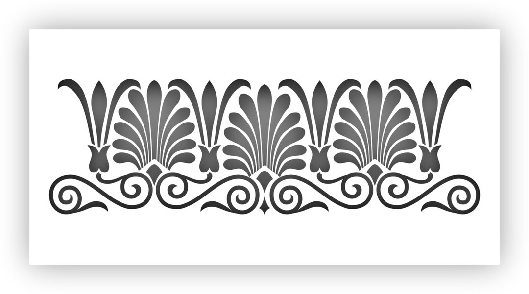 Border Pattern #2 Arabesque Greek Stencil Choose a Size Laser cut