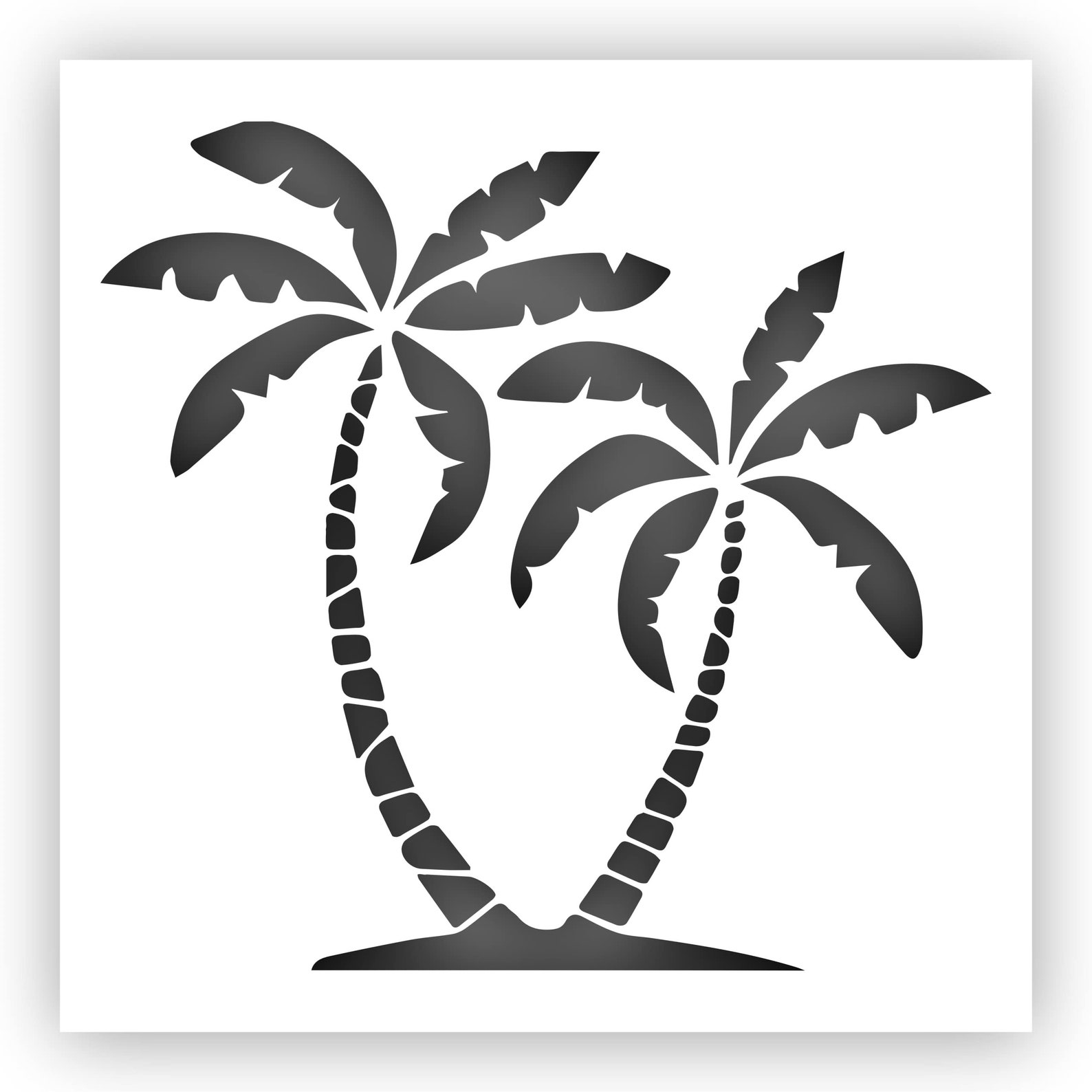 Palm Trees Stencil - Choose a Size - Laser-cut Reusable Plastic - Etsy