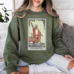 The Magician Sweatshirt, Tarot Card Shirt Gift For Magician, Tarot Sweater, Tarot Gift, Witchy Tarot Shirt,  Magic Shirt Tarot Birthday Gift