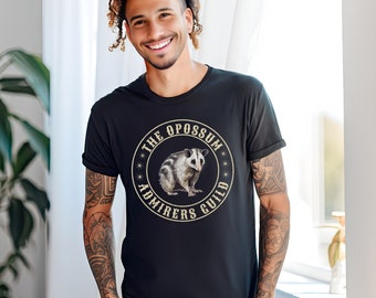 Possum Tshirt Trendy Opossum Shirt Possum Lover Crewneck Possum Fan Club Tee Vintage Style Possum Shirt Animal Lover Gift Funny Possum Shirt