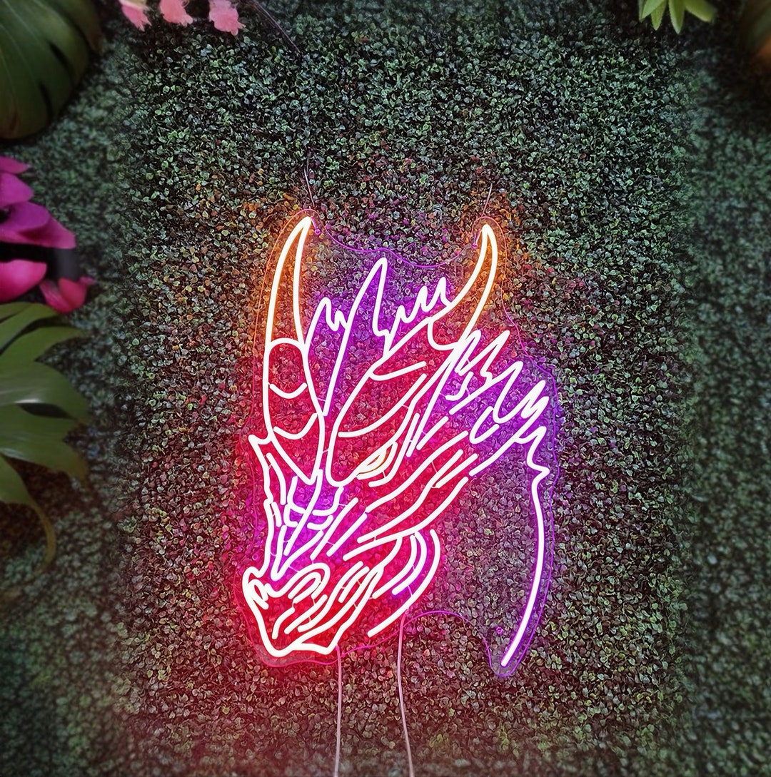 Dragon Neon Sign Light up Dragon Display Dragon Decoration Etsy