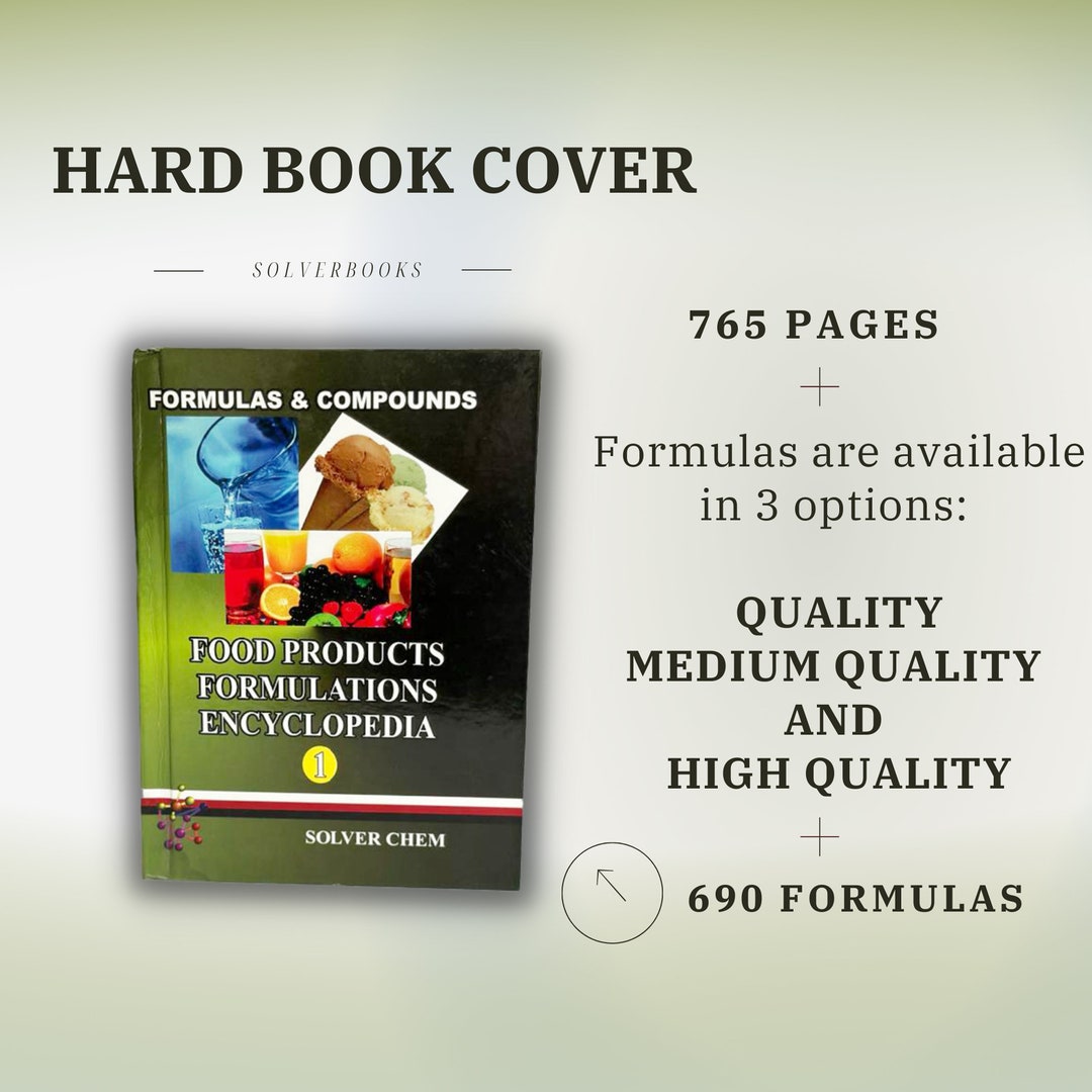 The Ultimate Food Products Formulations Encyclopedia 1 Etsy