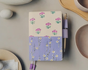A6 Hobonichi Techo 2026 Unsodo: Bijutsukai (Plum and Dianthus) - COVER ONLY