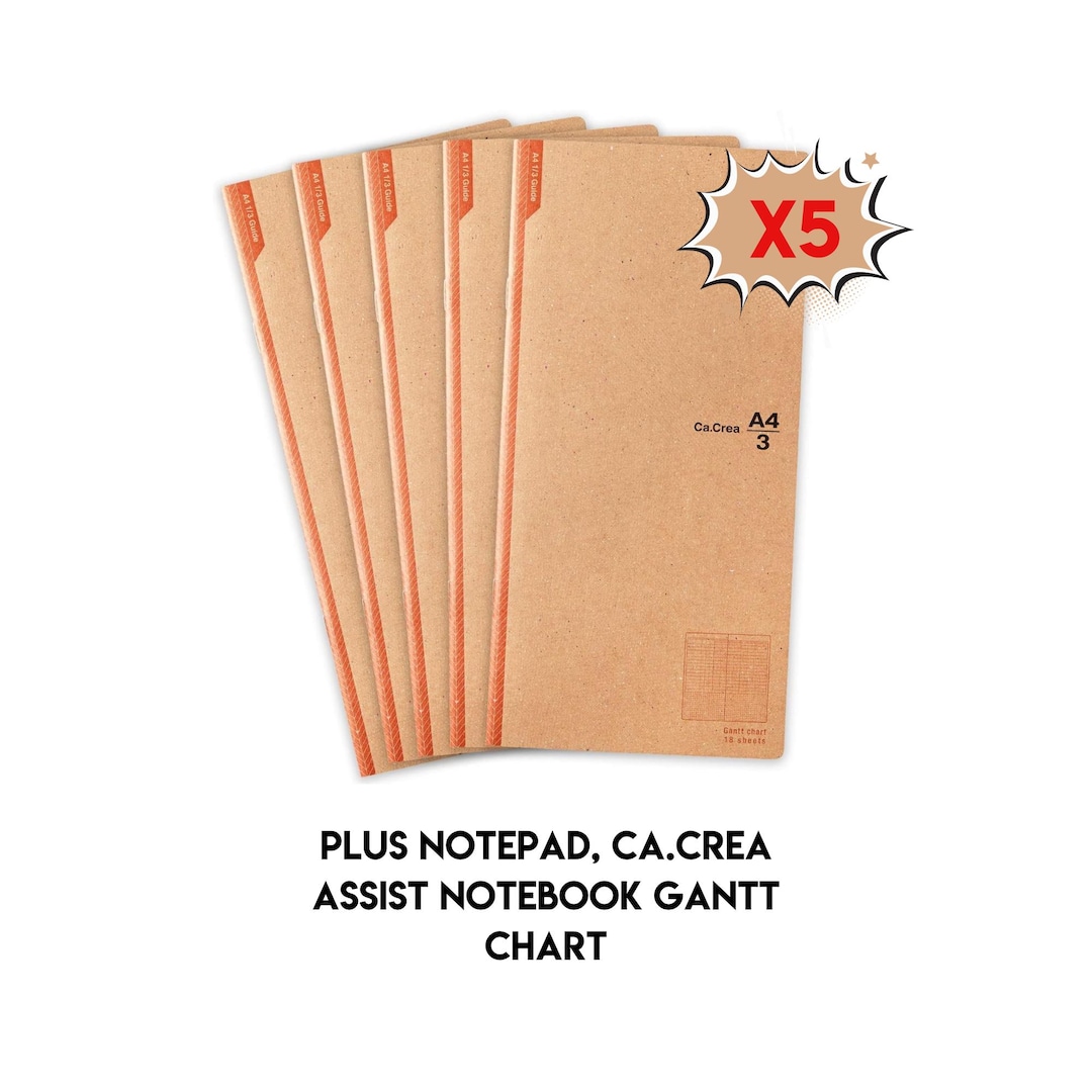 notebookページ Plus Notepad, Ca.crea Assist Notebook Gantt Chart - Etsy