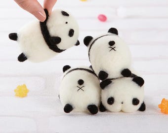 DIY Cute Baby Panda - Hamanaka - Wool Felt Kit - Cute Animal Felt