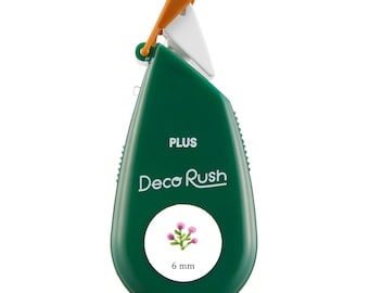 Plant design - Deco Rush Plus Decorative Tape -  Bullet , Journaling , Planner, Deco Tape