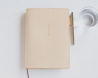 A5 Hobonichi Techo 5 años cubierta de cuero (natural) tamaño A5 (se adapta a Techo 5 años) / 2026-2030 / Cinco años en un solo libro