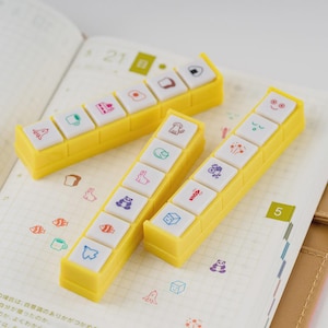 2026 Kodomo no Kao x Hobonichi: Pochitto6 tryckknappsstämpel - Brevpapper - Hobonichi Toys