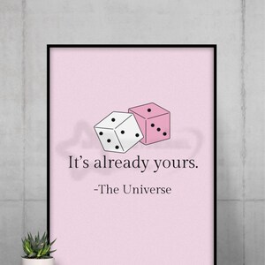 Póster Y2K / Póster rosa claro / Póster de afirmación de chica / Decoración rosa Y2K / Decoración de pared rosa