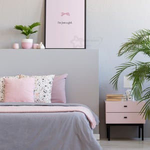 Decoración coqueta / núcleo de coqueta / Cartel estético Y2k / Cartel rosa claro / Chica cartel de afirmación / Decoración rosa y2k / Pared de galería rosa