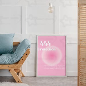 Degradado de aura Y2k / Póster rosa / Arte de pared rosa claro / Apartamento universitario / Decoración de la habitación Y2k / Conjunto de carteles rosas retro sin marco
