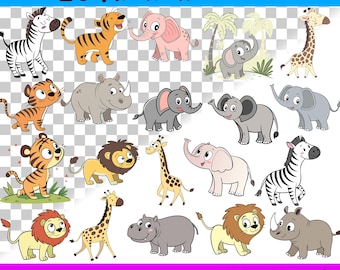 20 African Animals – Digital Clipart Pack