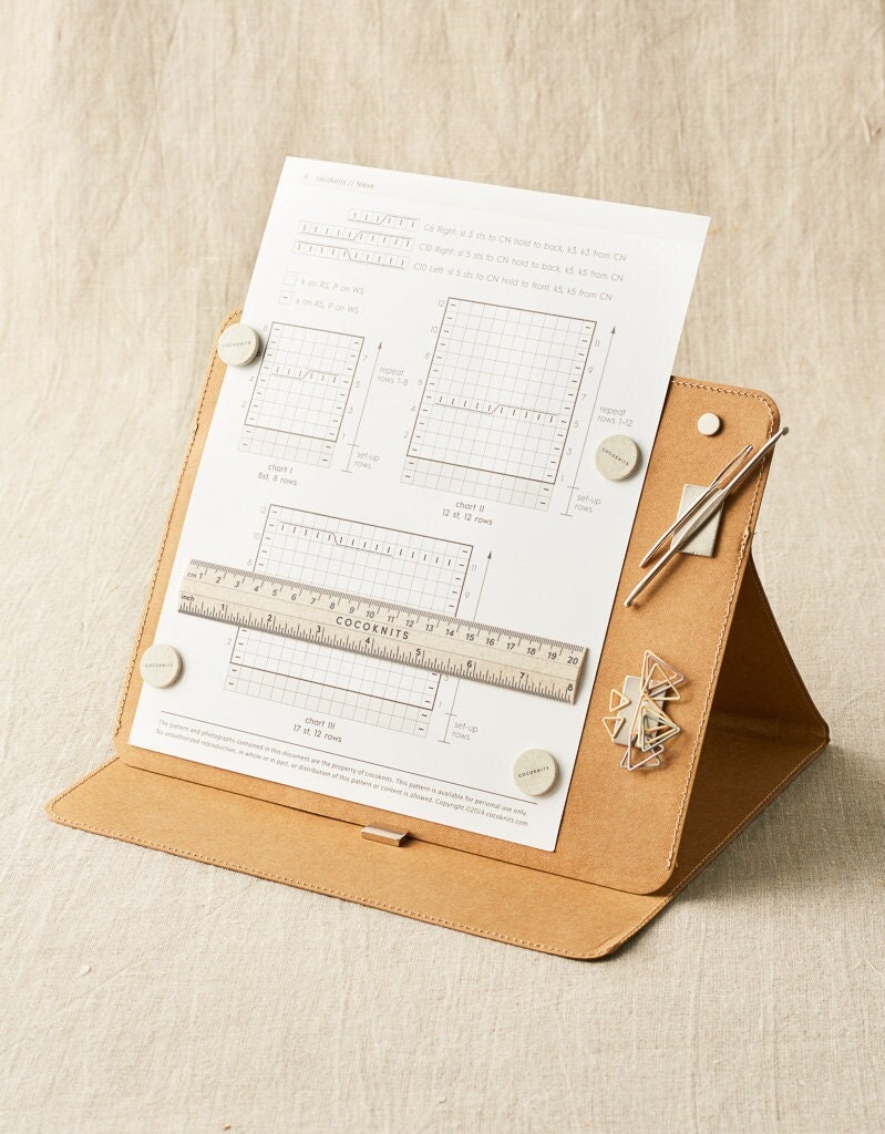 Knitting best sale chart holder