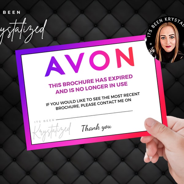 Avon Expired Brochures | Avon Labels | Avon Printable