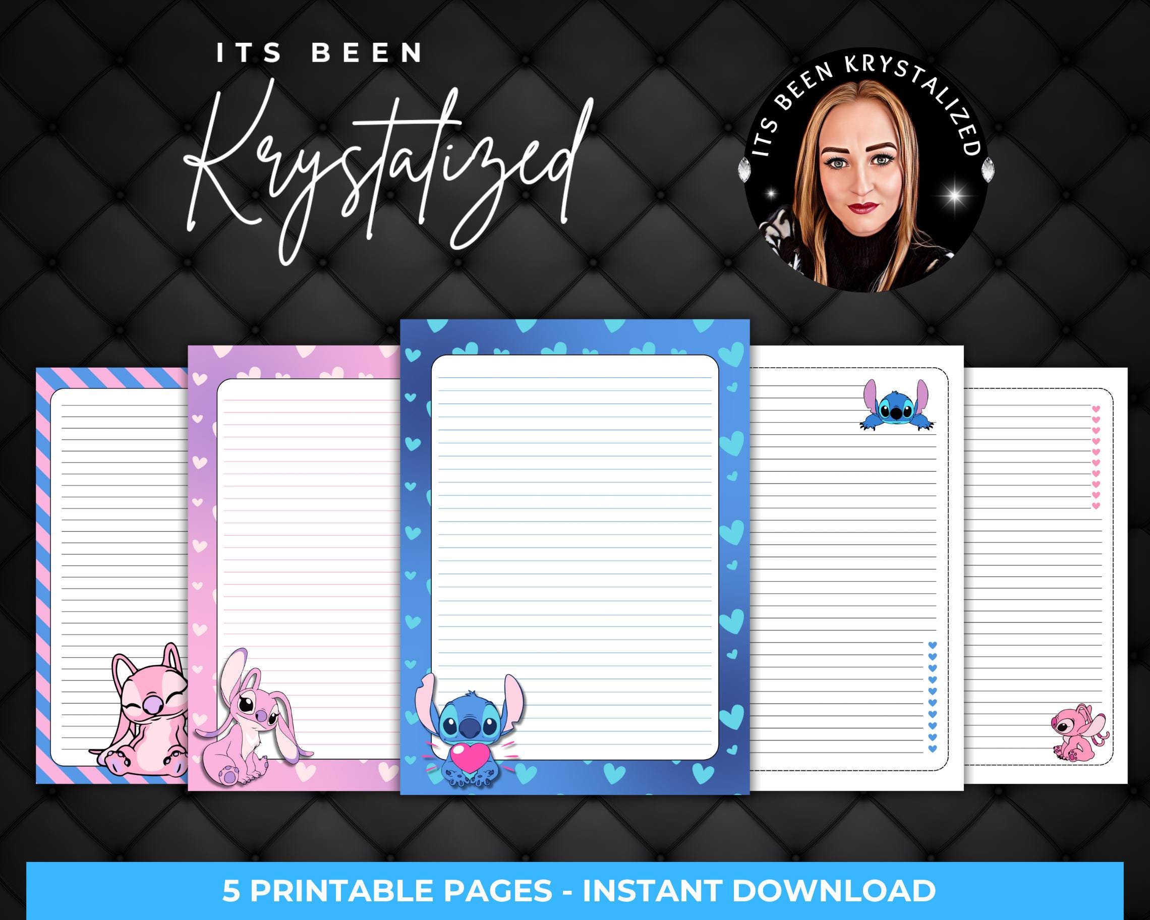 Disney Stitch | Stitch | Penpal Paper | Printable Penpal | Printable Stationery - Etsy