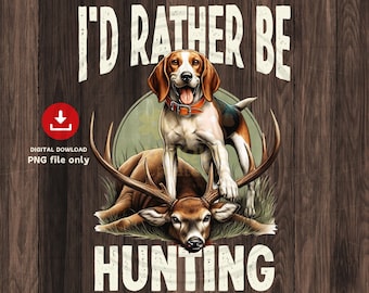 Deer Hunting PNG: Hound Dog, Big Game (Digital Download)