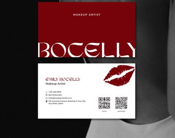 Beauty Business Card Design - bearbeitbare Canva-Datei inklusive